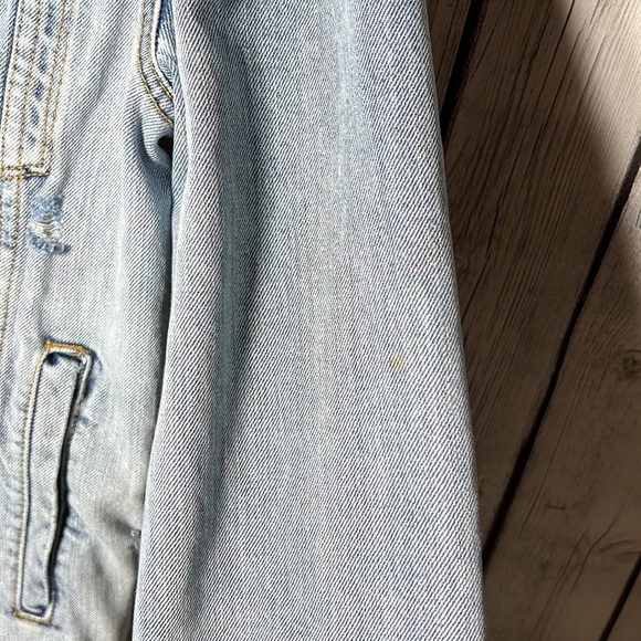 H&M x Coachella distressed/destroyed jean jackets size small - Picture 11 of 16